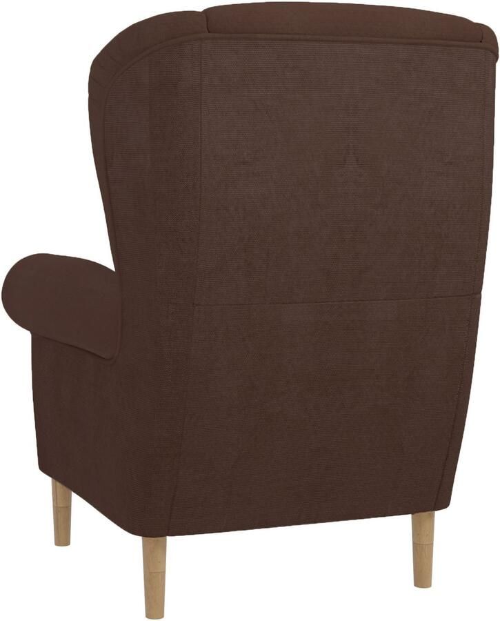Home affaire Oorfauteuil OSTIANO BxDxH: 80x82x98 cm fauteuil Uniek stuk dikke gebogen armleuningen effen en geruit - Foto 2