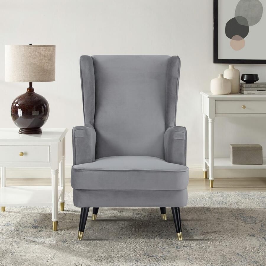 Home affaire Oorfauteuil ZILLER TV-stoel vrij in de ruimte te plaatsen in cord en fluweel - Foto 8