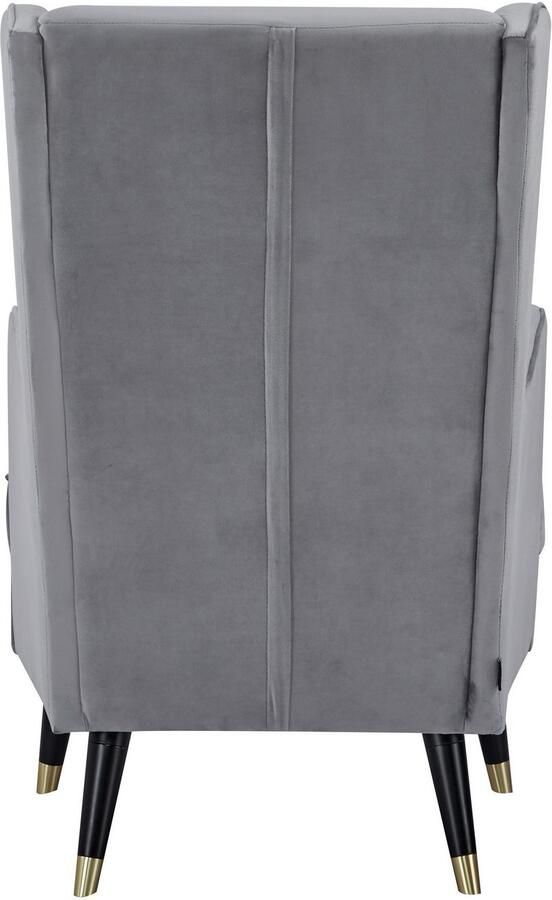 Home affaire Oorfauteuil ZILLER TV-stoel vrij in de ruimte te plaatsen in cord en fluweel - Foto 7