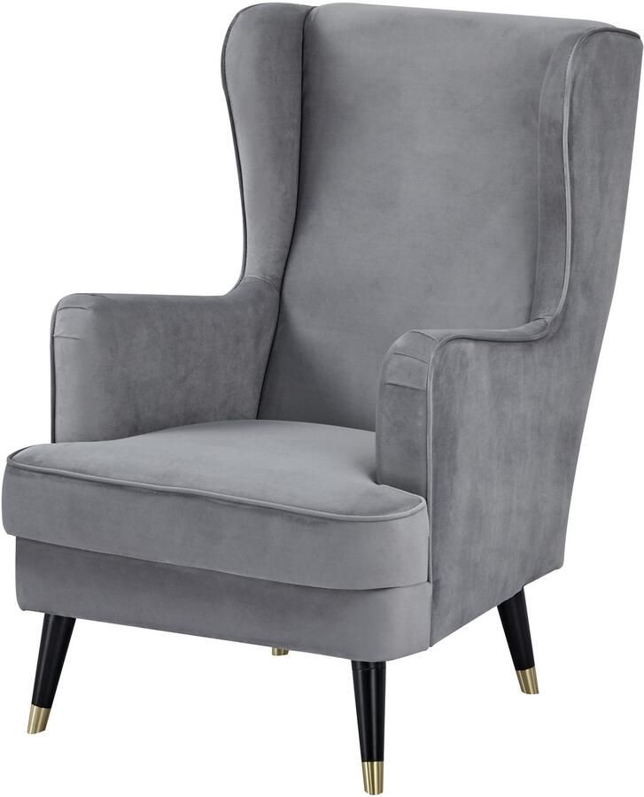 Home affaire Oorfauteuil ZILLER TV-stoel vrij in de ruimte te plaatsen in cord en fluweel - Foto 4