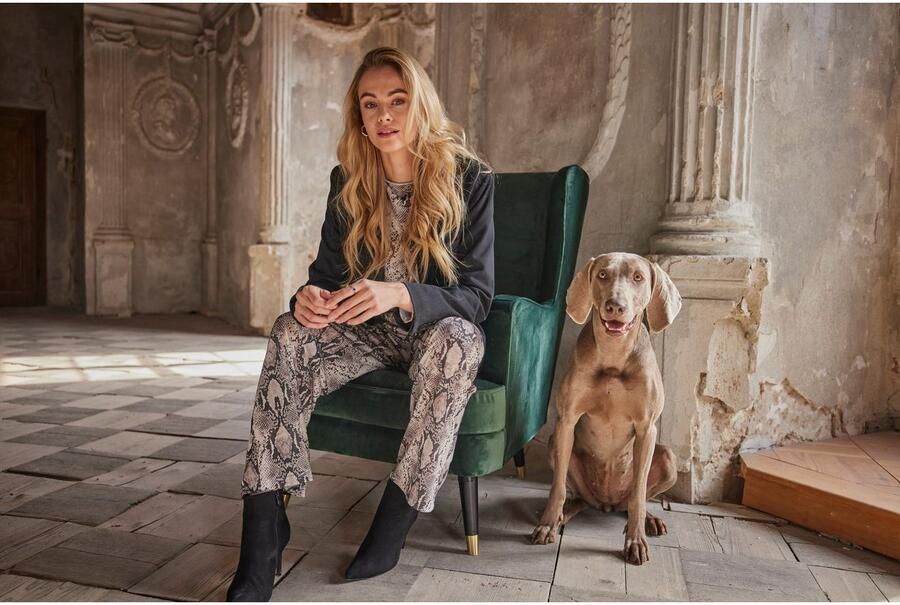 Home affaire Oorfauteuil ZILLER TV-stoel vrij in de ruimte te plaatsen in cord en fluweel - Foto 11