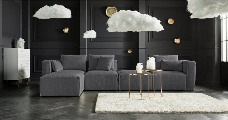 Home affaire Ottomane Comfine Modulaire ottomane om zelf samen te stellen in 3 bekledingvarianten - Foto 12