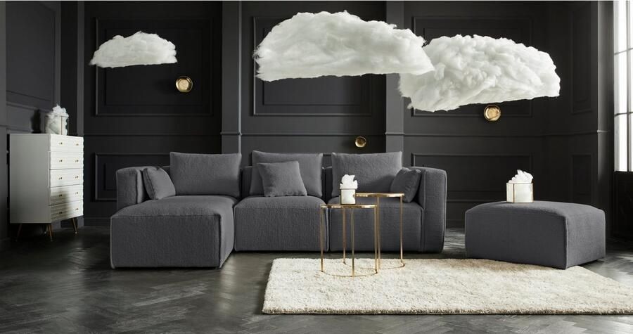 Home affaire Ottomane Comfine Modulaire ottomane om zelf samen te stellen in 3 bekledingvarianten - Foto 13