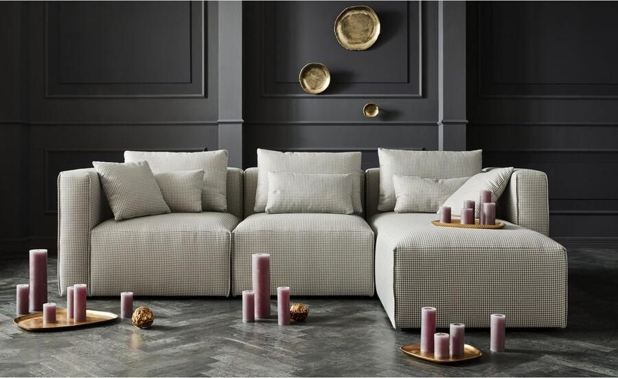 Home affaire Ottomane Comfine Modulaire ottomane om zelf samen te stellen in 3 bekledingvarianten - Foto 12