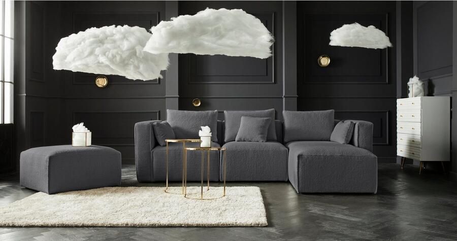 Home affaire Ottomane Comfine Modulaire ottomane om zelf samen te stellen in 3 bekledingvarianten - Foto 12