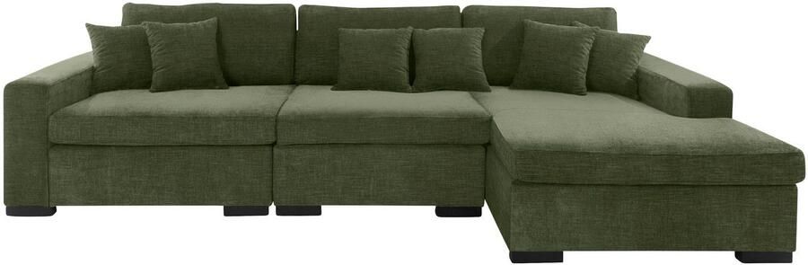 Home affaire Ottomane Skara L-vorm Loungebank met binnenveringsinterieur in vele overtrekkwaliteiten - Foto 6