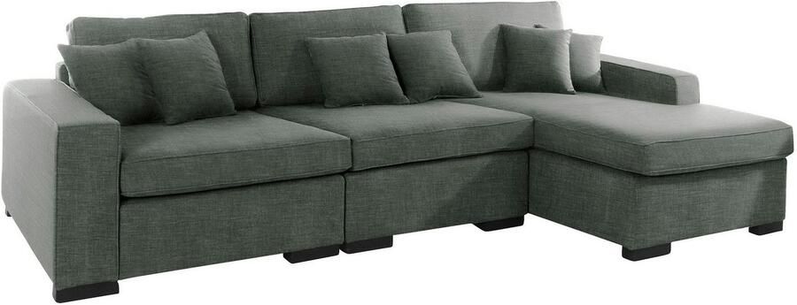 Home affaire Ottomane Skara L-vorm Loungebank met binnenveringsinterieur in vele overtrekkwaliteiten - Foto 5