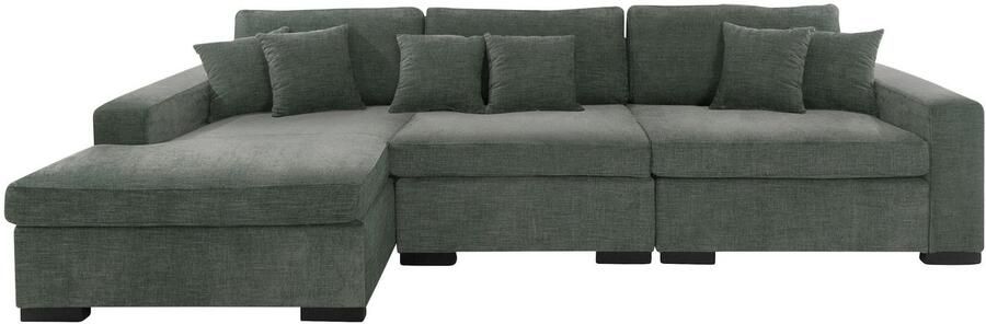 Home affaire Ottomane Skara L-vorm Loungebank met binnenveringsinterieur in vele overtrekkwaliteiten - Foto 3