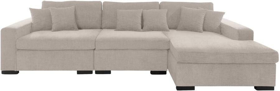 Home affaire Ottomane Skara L-vorm Loungebank met binnenveringsinterieur in vele overtrekkwaliteiten - Foto 6