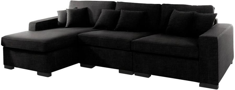 Home affaire Ottomane Skara L-vorm Loungebank met binnenveringsinterieur in vele overtrekkwaliteiten - Foto 2