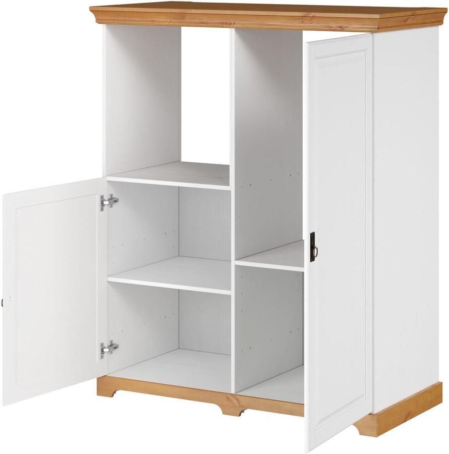 Home affaire Oven- koelkastombouw Rügen Breedte 127 cm massief grenen nis voor koelkast - Foto 2