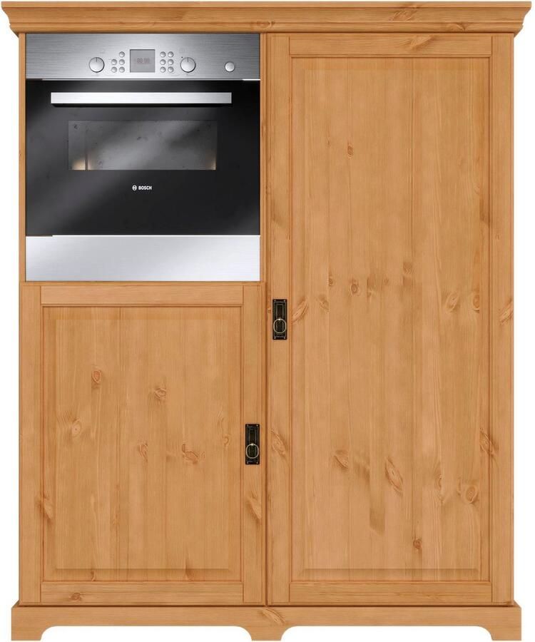 Home affaire Oven- koelkastombouw Rügen Breedte 127 cm massief grenen nis voor koelkast - Foto 3