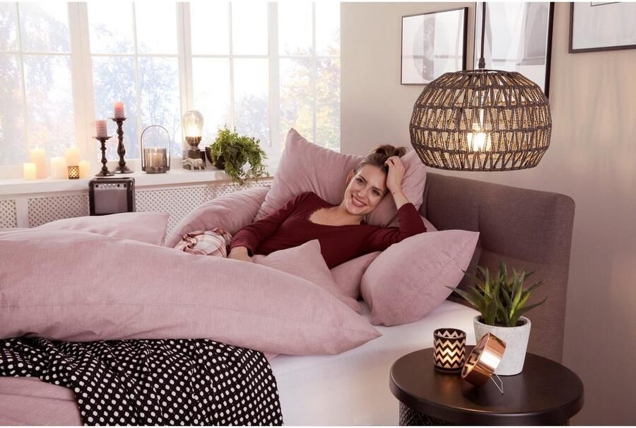 Home affaire Overtrekset Melli Dekbedovertrek van katoen linnen-look in mêlee-look - Foto 16