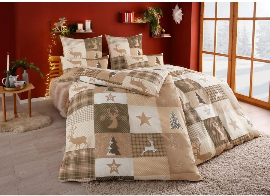 Home affaire Overtrekset Nicholas Kerstdekbedovertrek winter (2-delig) - Foto 3