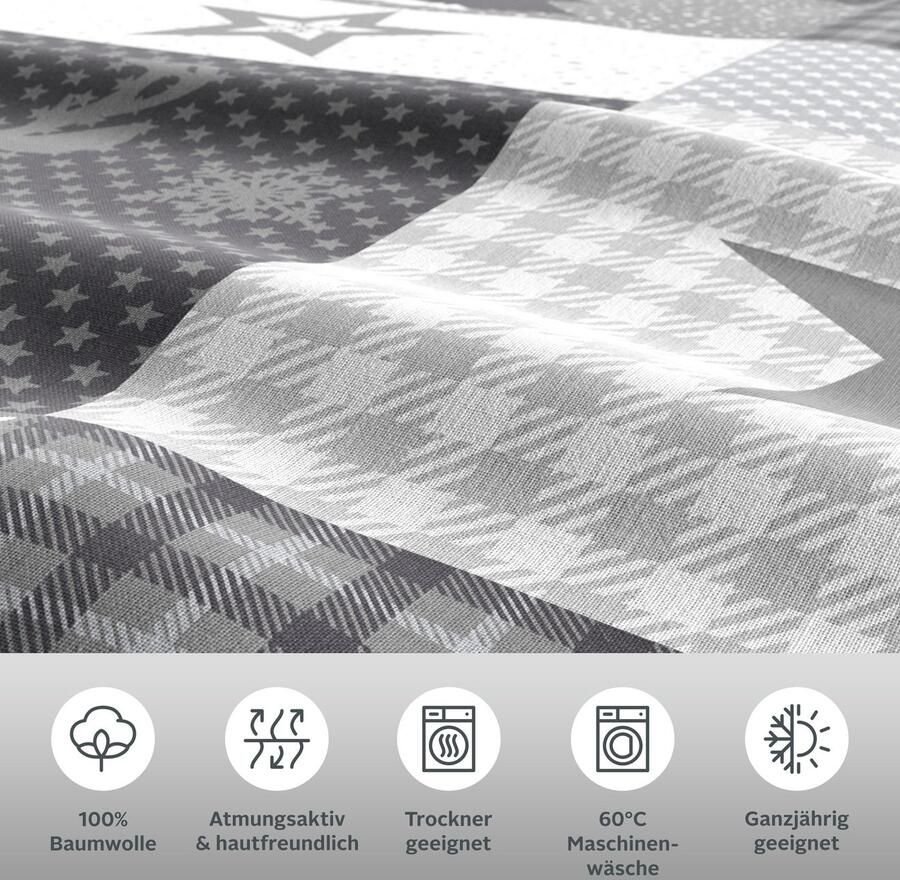 Home affaire Overtrekset Nicholas Kerstdekbedovertrek winter (2-delig) - Foto 2