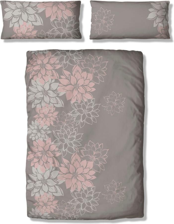 Home affaire Overtrekset Susan in mt. 135x200 of 155x220 cm in verschillende kwaliteiten romantische dekbedovertrek met bloemen (2-delig) - Foto 6