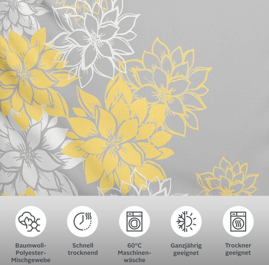 Home affaire Overtrekset Susan in mt. 135x200 of 155x220 cm in verschillende kwaliteiten romantische dekbedovertrek met bloemen (2-delig) - Foto 3