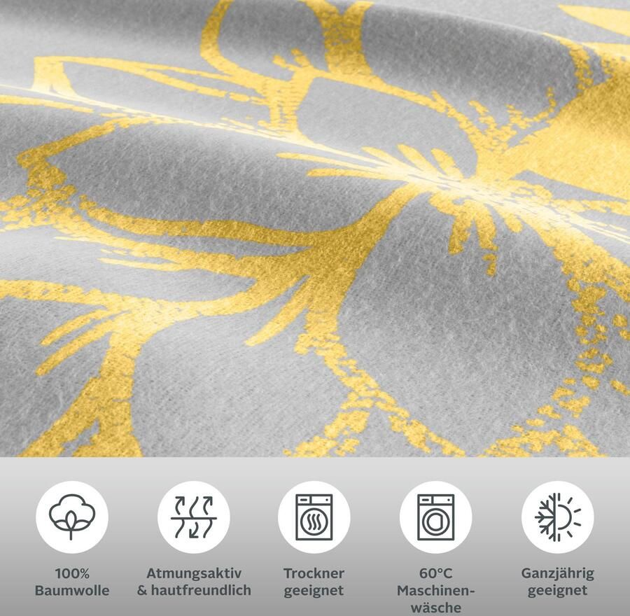 Home affaire Overtrekset Susan in mt. 135x200 of 155x220 cm in verschillende kwaliteiten romantische dekbedovertrek met bloemen (2-delig) - Foto 4