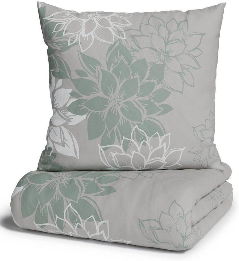 Home affaire Overtrekset Susan in mt. 135x200 of 155x220 cm in verschillende kwaliteiten romantische dekbedovertrek met bloemen (2-delig) - Foto 4