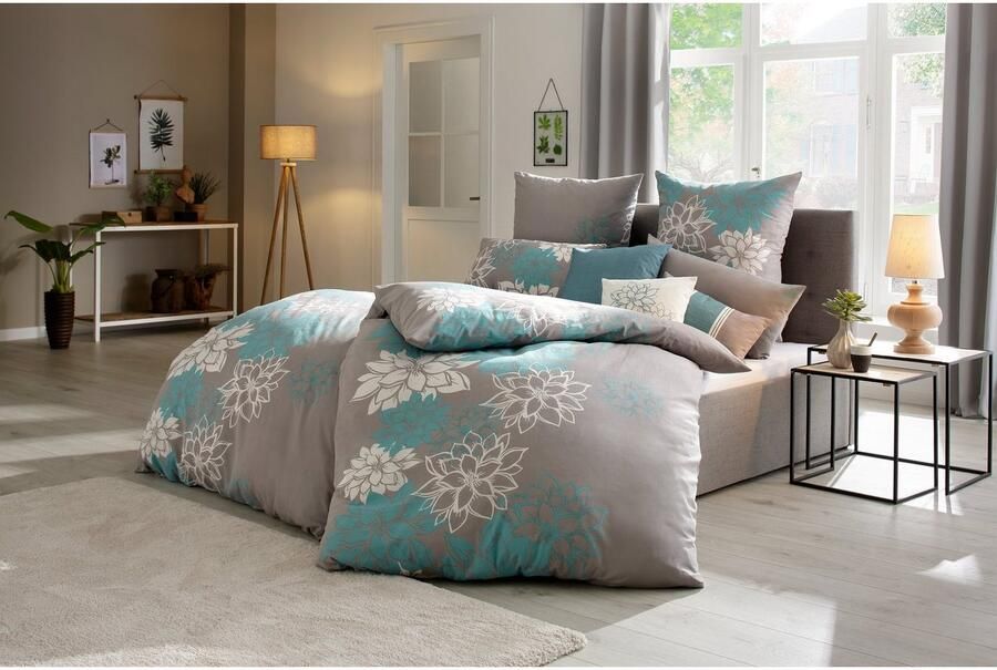 Home affaire Overtrekset Susan in mt. 135x200 of 155x220 cm in verschillende kwaliteiten romantische dekbedovertrek met bloemen (2-delig) - Foto 5