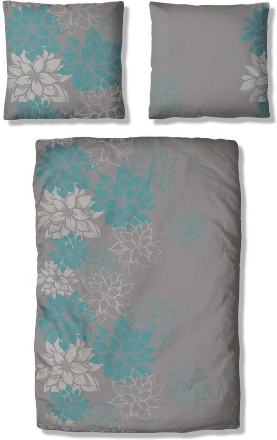 Home affaire Overtrekset Susan in mt. 135x200 of 155x220 cm in verschillende kwaliteiten romantische dekbedovertrek met bloemen (2-delig) - Foto 4