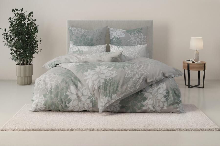 Home affaire Overtrekset Susan in mt. 135x200 of 155x220 cm in verschillende kwaliteiten romantische dekbedovertrek met bloemen (2-delig) - Foto 9