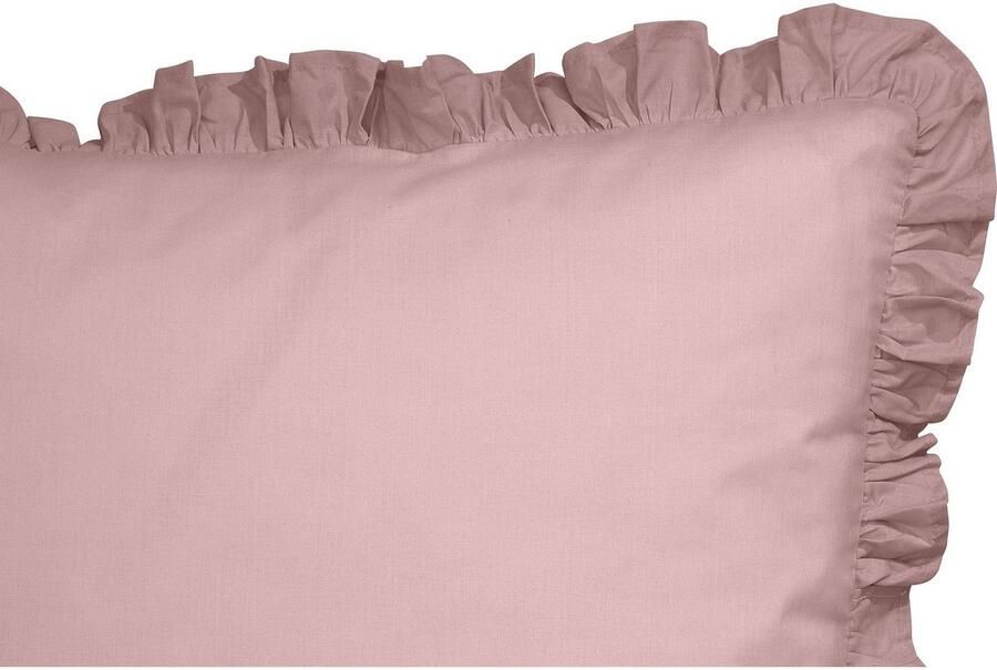 Home affaire Overtrekset Violetta in formaat 135 x 200 of 155 x 220 cm Dekbedovertrek van katoen romantische dekbedovertrek met volants (2-delig) - Foto 6