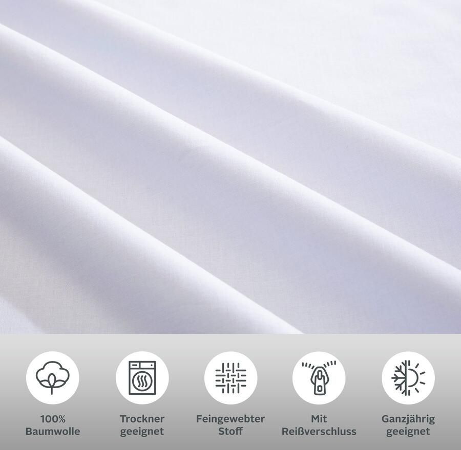 Home affaire Overtrekset Violetta in formaat 135 x 200 of 155 x 220 cm Dekbedovertrek van katoen romantische dekbedovertrek met volants (2-delig) - Foto 2