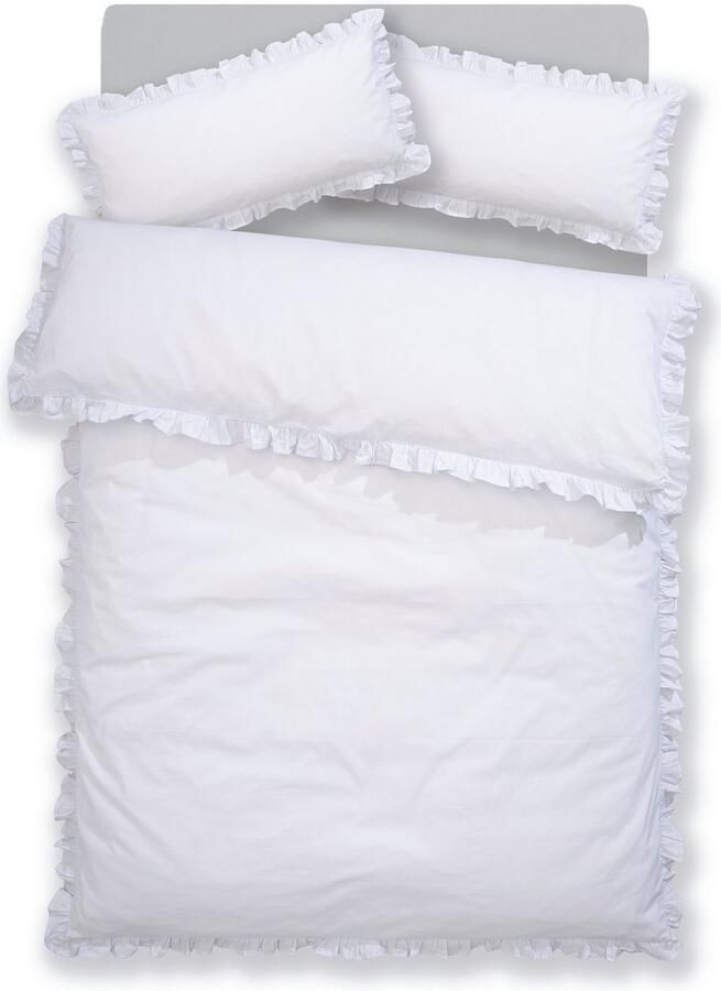 Home affaire Overtrekset Violetta in formaat 135 x 200 of 155 x 220 cm Dekbedovertrek van katoen romantische dekbedovertrek met volants (2-delig) - Foto 5