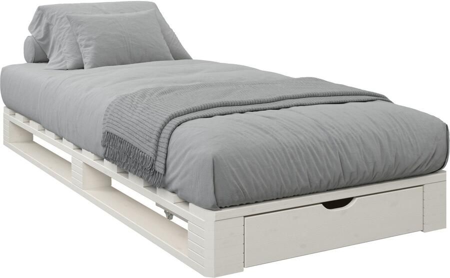 Home affaire Palletbed "ALASCO" BESTSELLER! Met lade gecertificeerd massief hout uit te breiden tot tweepersoons- of familiebed - Foto 14