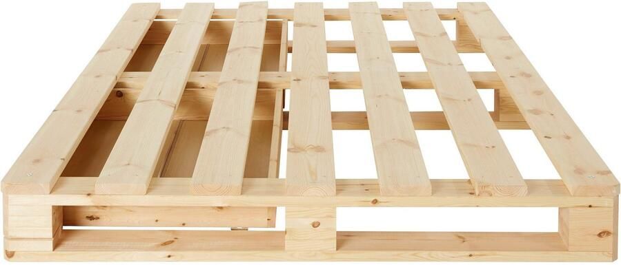 Home affaire Palletbed ALASCO BESTSELLER! Met lade gecertificeerd massief hout uit te breiden tot tweepersoons- of familiebed - Foto 10