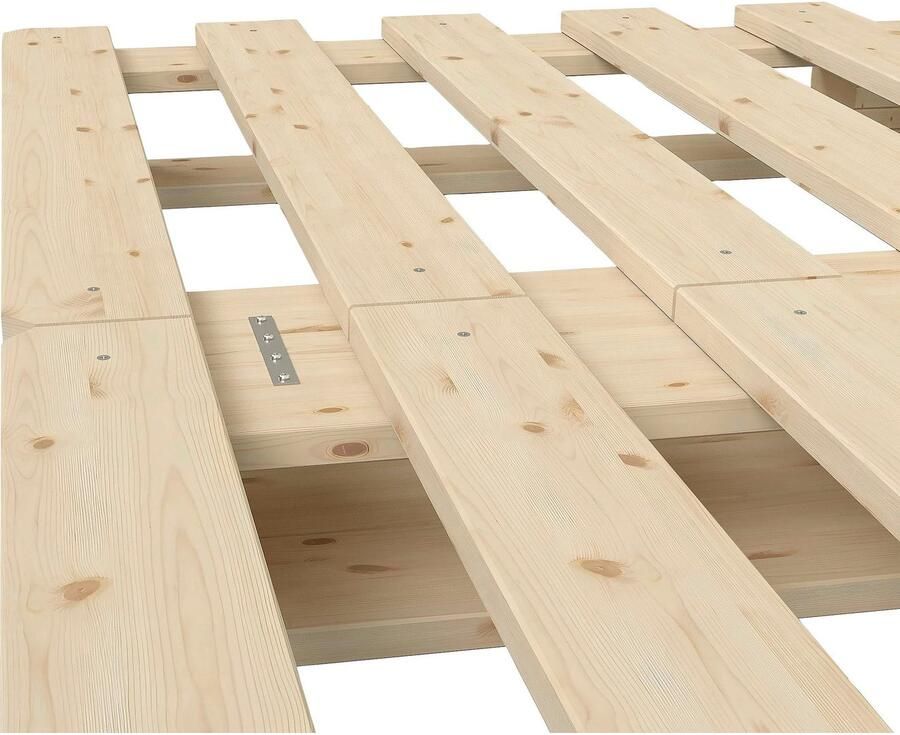 Home affaire Palletbed "ALASCO" BESTSELLER! Met lade gecertificeerd massief hout uit te breiden tot tweepersoons- of familiebed