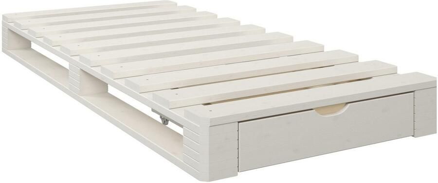 Home affaire Palletbed "ALASCO" BESTSELLER! Met lade gecertificeerd massief hout uit te breiden tot tweepersoons- of familiebed - Foto 6