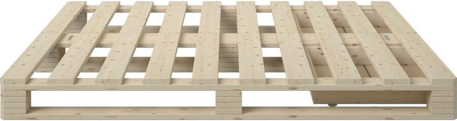 Home affaire Palletbed "ALASCO" BESTSELLER! Met lade gecertificeerd massief hout uit te breiden tot tweepersoons- of familiebed - Foto 19