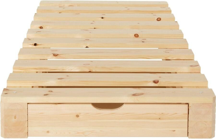 Home affaire Palletbed "ALASCO" BESTSELLER! Met lade gecertificeerd massief hout uit te breiden tot tweepersoons- of familiebed - Foto 10