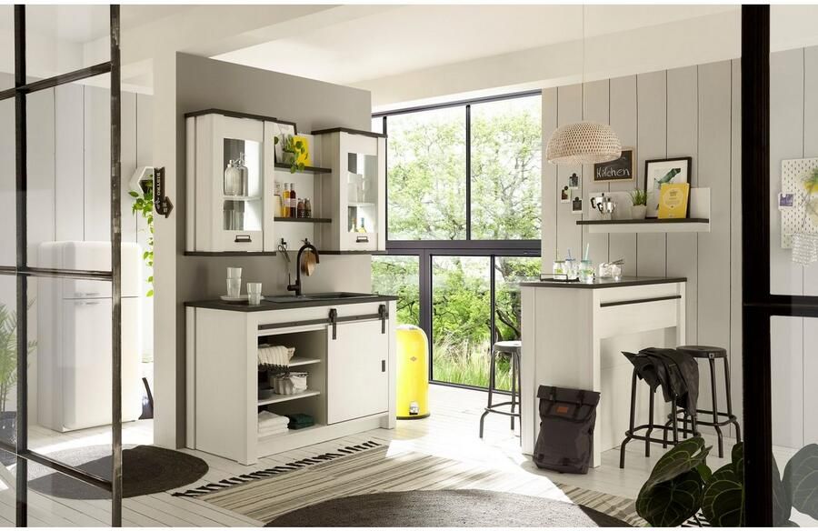 Home affaire Pantry keuken Sherwood Breedte 160 cm zonder elektrische apparaten - Foto 6