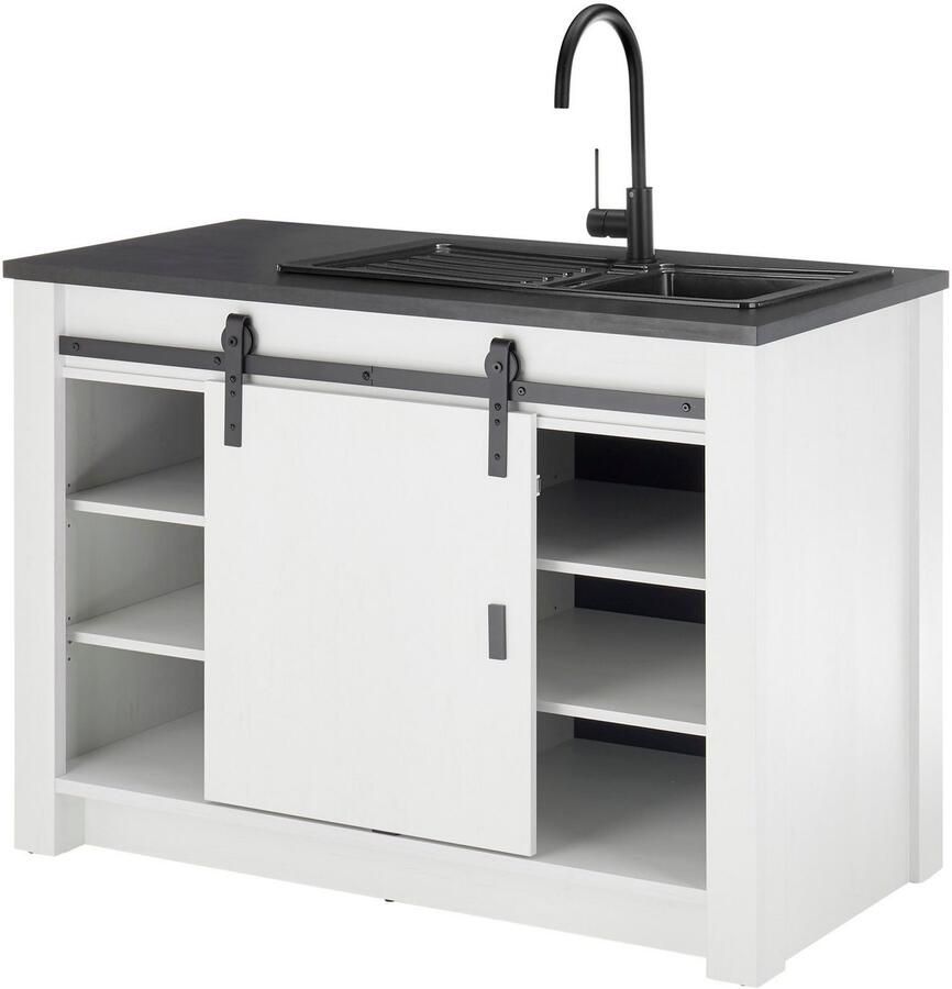 Home affaire Pantry keuken Sherwood Breedte 131 cm zonder elektrische apparaten