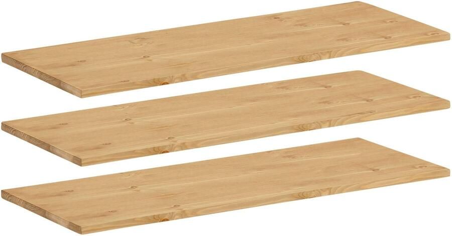 Home affaire Plank Juventus van massief dennenhout breedte 60 cm (set 3 stuks) - Foto 4