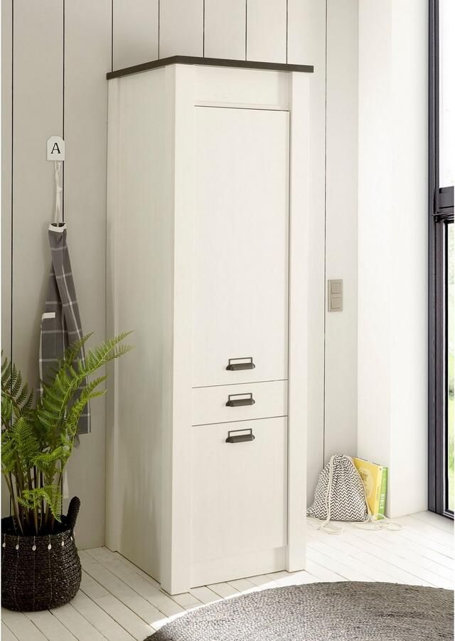 Home affaire Provisiekast Sherwood met apothekersgrepen van metaal diepte 64 cm - Foto 4