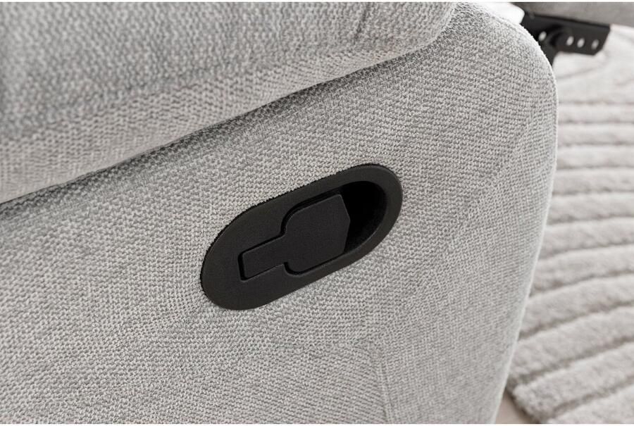 Home affaire Relaxfauteuil Lannilis met ligfunctie tv-stoel met handmatige of elektrische relaxfunctie lichtgrijs - Foto 4