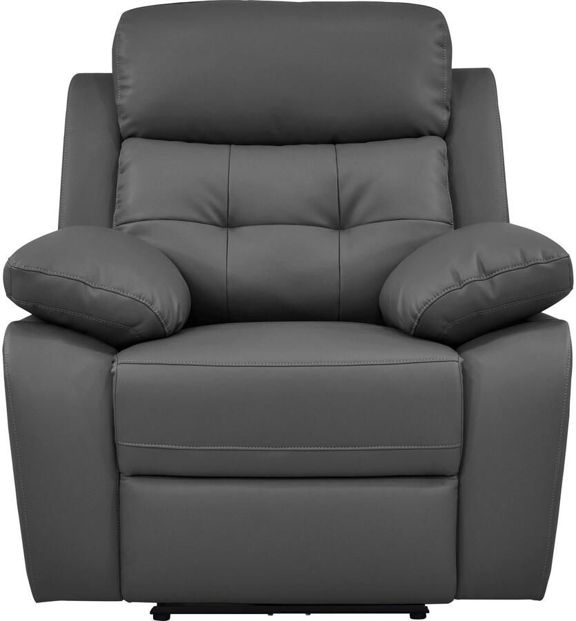 Home affaire Relaxfauteuil Lannilis met ligfunctie tv-stoel met handmatige of elektrische relaxfunctie lichtgrijs - Foto 4