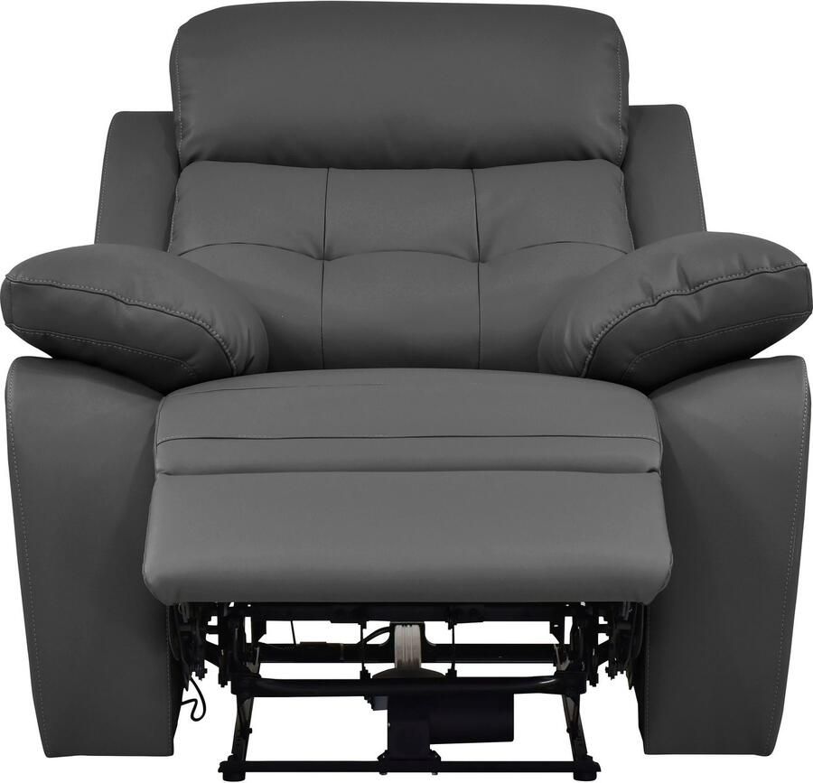 Home affaire Relaxfauteuil Lannilis met ligfunctie tv-stoel met handmatige of elektrische relaxfunctie lichtgrijs - Foto 2