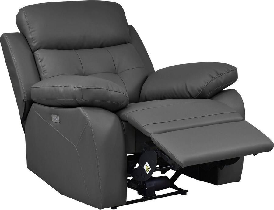 Home affaire Relaxfauteuil Lannilis met ligfunctie tv-stoel met handmatige of elektrische relaxfunctie lichtgrijs - Foto 6