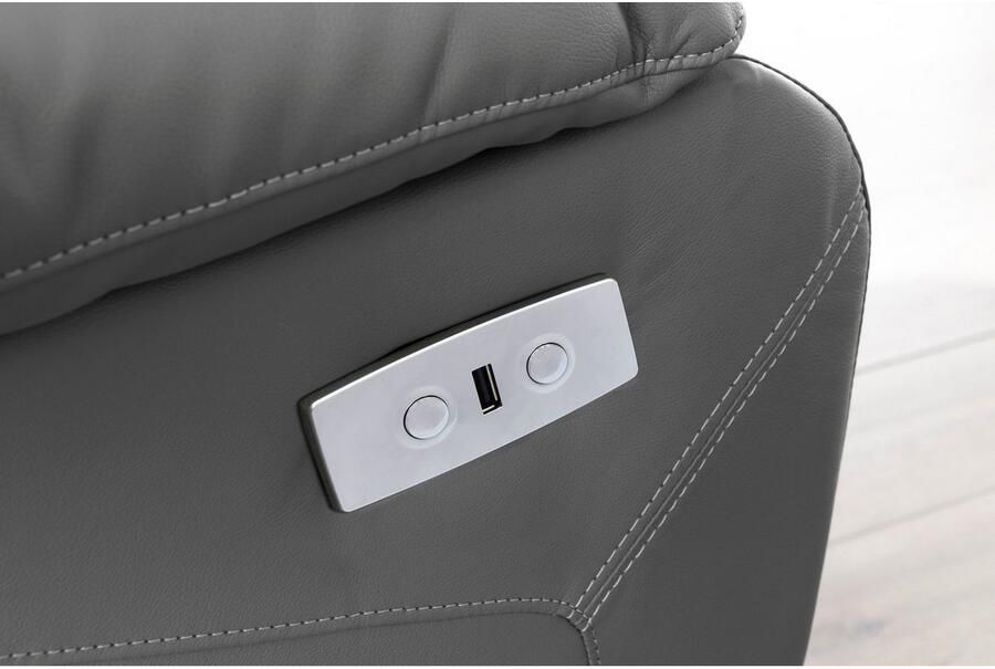 Home affaire Relaxfauteuil Lannilis met ligfunctie tv-stoel met handmatige of elektrische relaxfunctie lichtgrijs - Foto 11