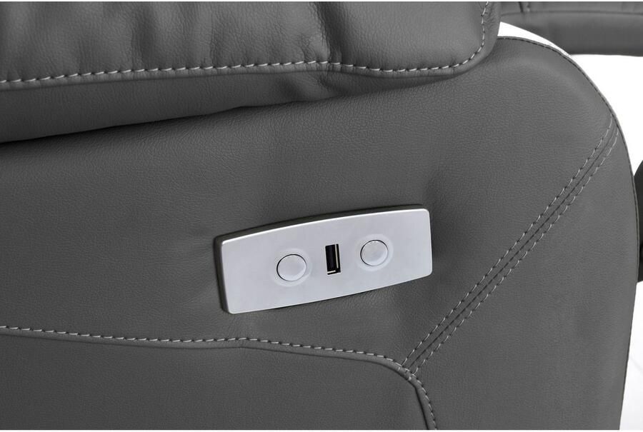 Home affaire Relaxfauteuil Lannilis met ligfunctie tv-stoel met handmatige of elektrische relaxfunctie lichtgrijs - Foto 12