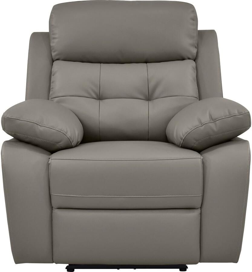 Home affaire Relaxfauteuil Lannilis met ligfunctie tv-stoel met handmatige of elektrische relaxfunctie lichtgrijs - Foto 3