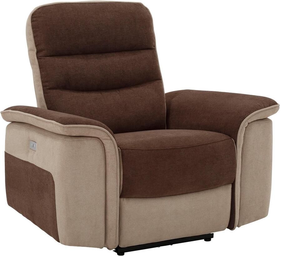 Home affaire Relaxfauteuil Maldini TV-stoel met elektrische relaxfunctie en usb-stekkeraansluiting breedte 109 cm - Foto 3