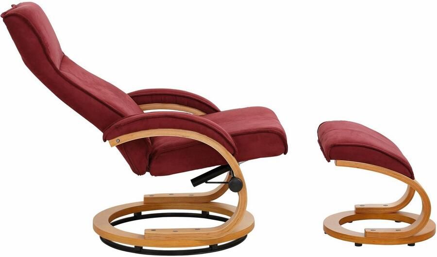 Home affaire Relaxfauteuil Paris tv-stoel met poef en handmatige ligfunctie (set 2 stuks) - Foto 8