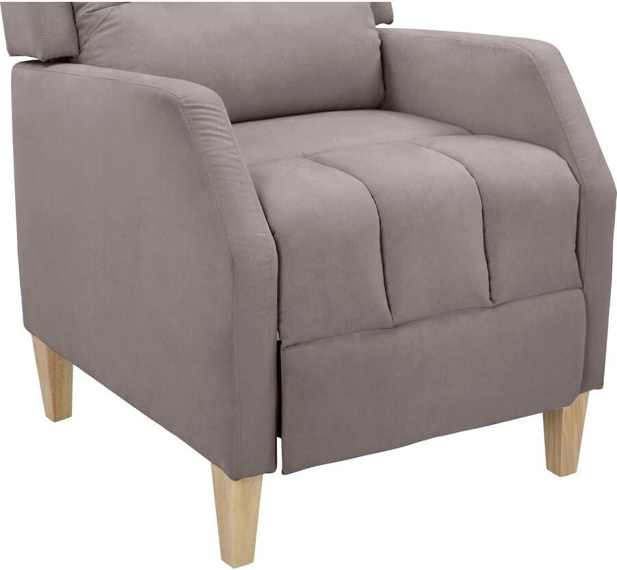 Home affaire Relaxfauteuil Tholey TV-fauteuil met Slaapfunctie met verstelling zit en rug gepolsterd zithoogte 51 cm (1 stuk) - Foto 4