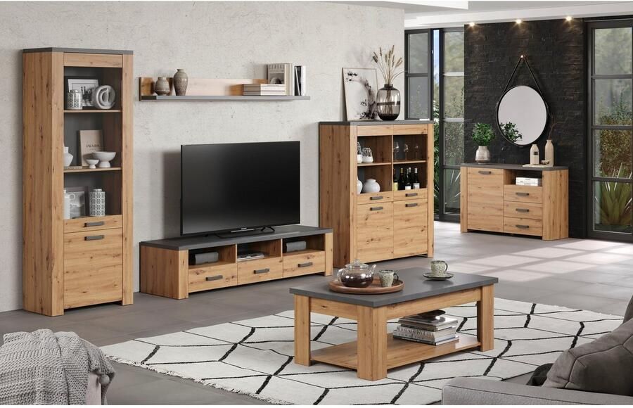 Home affaire Salontafel Ambres Salontafel met 1 open vak (B D H) 120 67 46 cm (1 stuk) - Foto 4